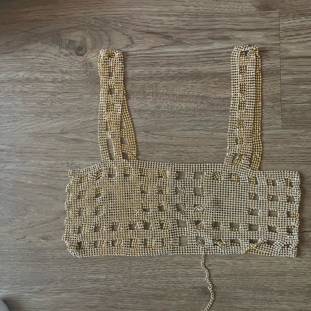 Open-Back Chainmail Crop Top - Picture 6 of 6
